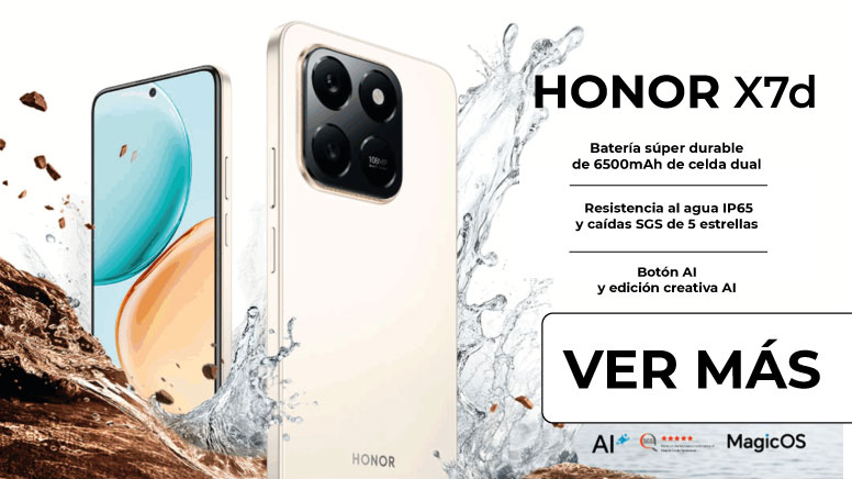 Honor X7d - Batería Super durable y resistencia al agua IP65