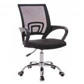 Silla de Oficina Tela Mesh con Base Cromada EM-ZS4053 Color Negro