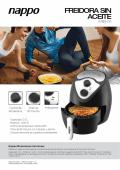 Freidora sin Aceite Air Fryer NAPPO FREI-01 2.6L