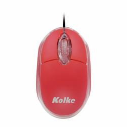 Mouse Óptico KOLKE KEM-340 (Rojo) Blister