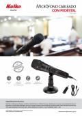 Micrófono cableado con pedestal KOLKE KPI-269