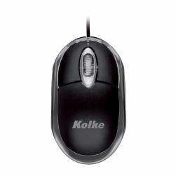 Mouse Óptico USB KOLKE KM-117 con Luz (Negro)