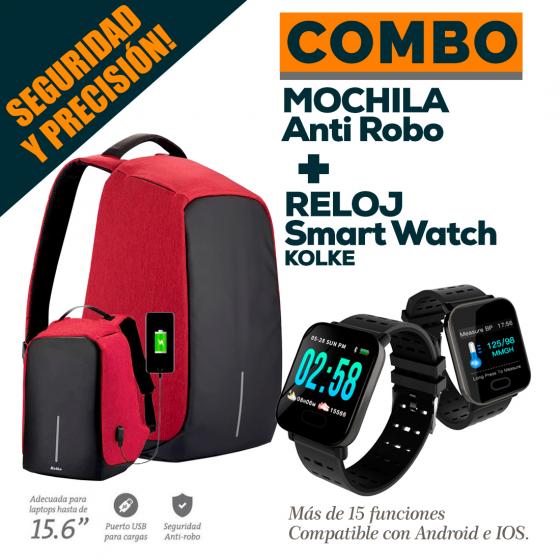 Combo: Mochila Kolke KVM-245 + Reloj Smartwatch Kolke KVR-473 | Digi  Marketplace