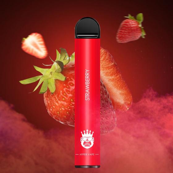 Pod Hyper Vape Strawberry Extra - 1500 puffs