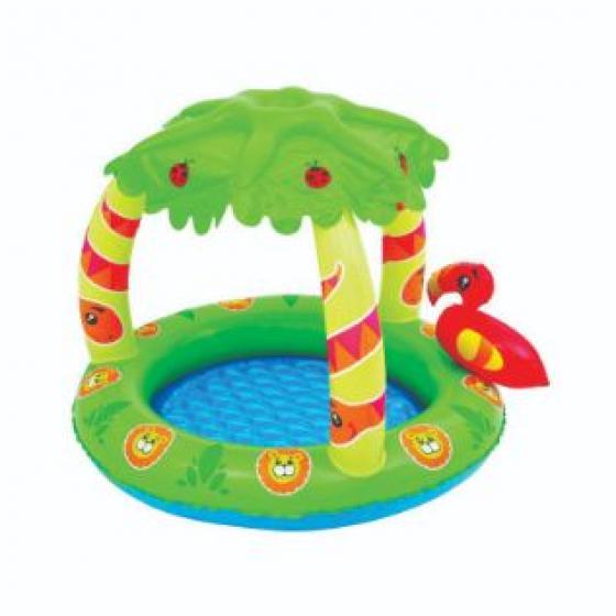 Piscina Para Bebe Con Techo Palmeras