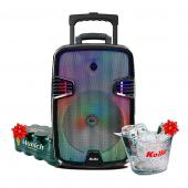 Combo Semana Santa: Parlante Burner KPB-525 + Pack de Cerveza Munich Lata de 350 ml + Champañera