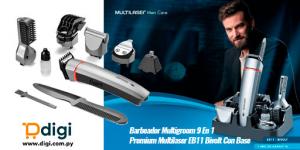Barbeador Multigroom 9 En 1 Premium Multilaser EB11 Bivolt Con Base