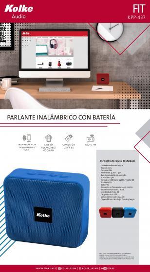 Parlante Fit BT KPP-437 Azul 2X1