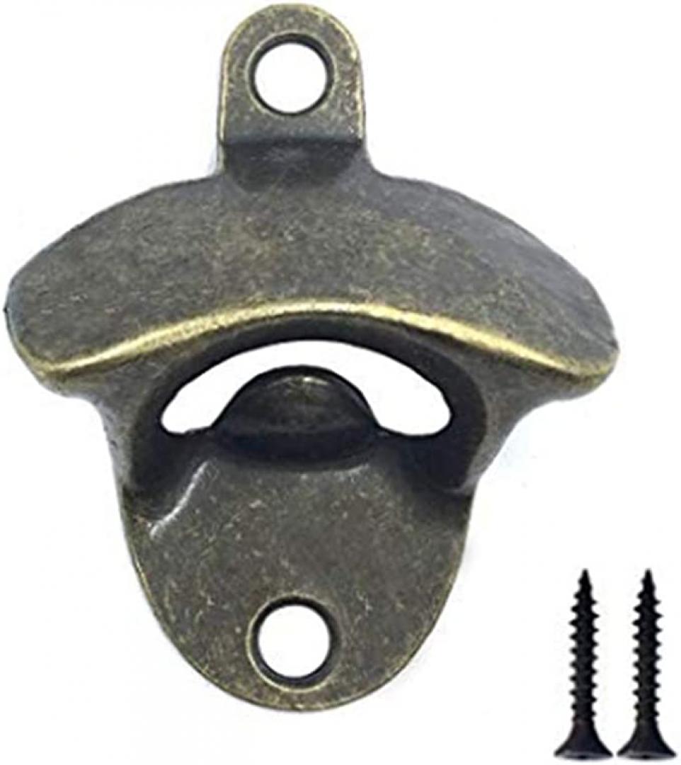 BOJ Abrebotellas De Vino Profesional Montado En La Pared, Sacacorchos, Negro Niquelado