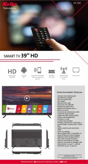 Televisor Kolke Smart TV 39\