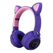Auricular Bluetooth Cat BT028C con Micro SD color Purpura