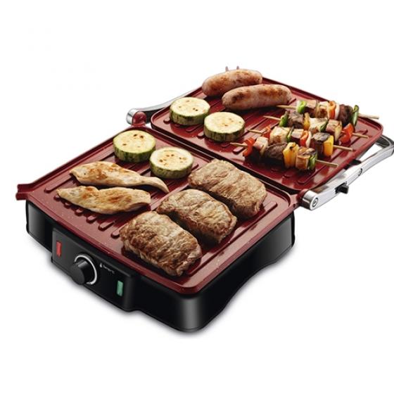 Sandwichera Mondial PG-02 Press Grill 180º Grados. Red Stone
