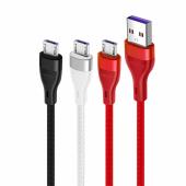 CABLE KOLKE USB A MICRO USB 1M 2A KCC-1574 ROJO