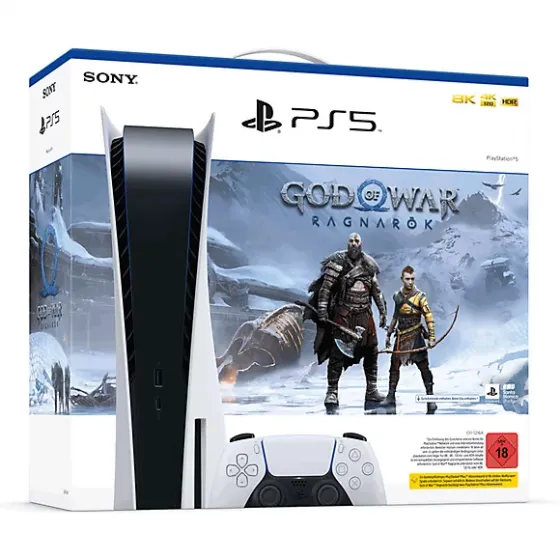Consola Sony PlayStation 5 Digital 825GB God Of War Ragnarok PS5 CFI-1215B