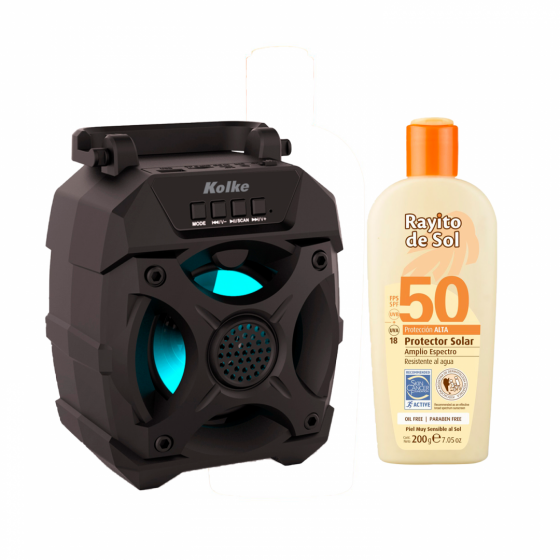 Combo Parlante KOLKE Alley KPM-448 + Protector Solar FPS 50 Rayito de Sol