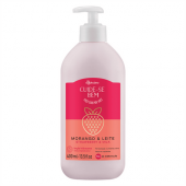 Crema Hidratante Corporal oBoticario Cuide-se Bem Morango Y Leche, 400ml