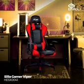 Silla Viper Gamer Empoli Negro/Rojo