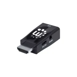 Adaptador Micro Hdmi-vga/audio 151542 Fhd Blister Negro