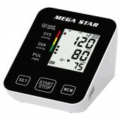 Medidor de presion arterial Mega Star HTS63 color negro - blanco para Brazo