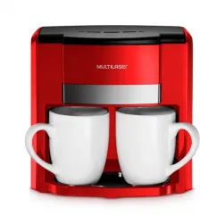Cafetera con 2 tazas MULTILASER BE016 220V Rojo con Filtro permanente