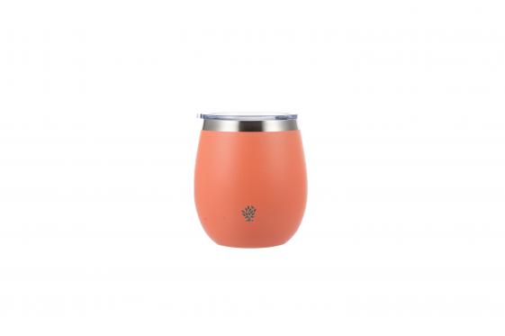 Guampa Mate Terrano Acero Inox con Tapa Coral