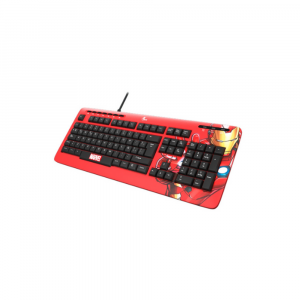 Teclado Xtech Usb Xtk-m401im Iron Man Esp/rojo/multimedia