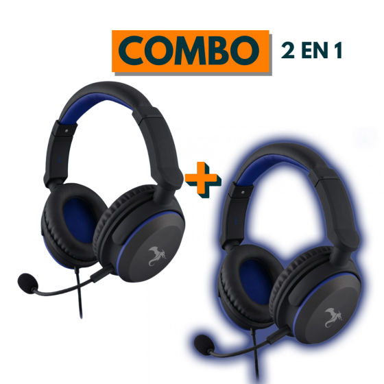 COMBO 2X1 Auricular Gamer con Micrófono Kolke Hero KGA-312 Azul