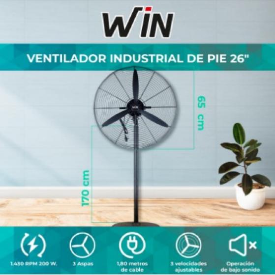 Ventilador de Pie Industrial WIN 26\
