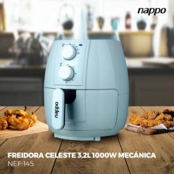FREIDORA NAPPO 3,2 litros 1000W MECANICA CELESTE NEF-145