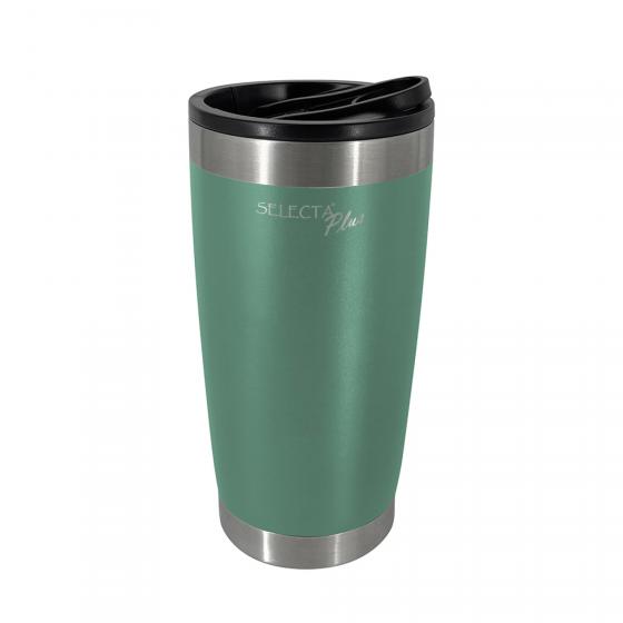 VASO TERMICO C/DESTAPADOR 560ML AC.INOX VERDE SELECTA