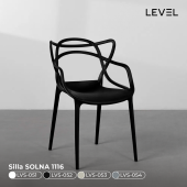 SILLA LEVEL Color Negro SOLNA 1116 LVS-052