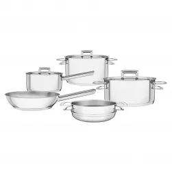 Juego de ollas Tramontina acero inoxidable 5pzas. Brava 65400/010