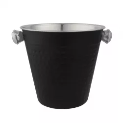 BALDE DE HIELO SELECTA ACERO INOX 14CM EXTERIOR NEGRO MATE