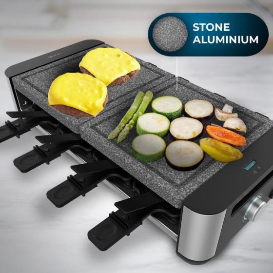 RACLETTE CHEESE&GRILL CECOTEC 16000 INOX ALLSTONE