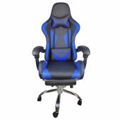 SILLA GAMER EMPOLI CON REPOSAPIE EM-G01 AZUL