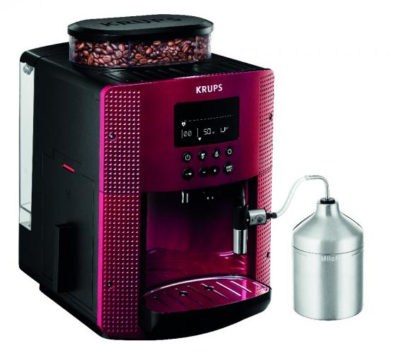 CAFETERA KRUPS ESPRESSO DISPLAY ESSENTIAL RED EA816 1.7L