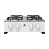 COCINA A GAS TOKYO MARAVILHA 4H BLANCO MESADA INOX