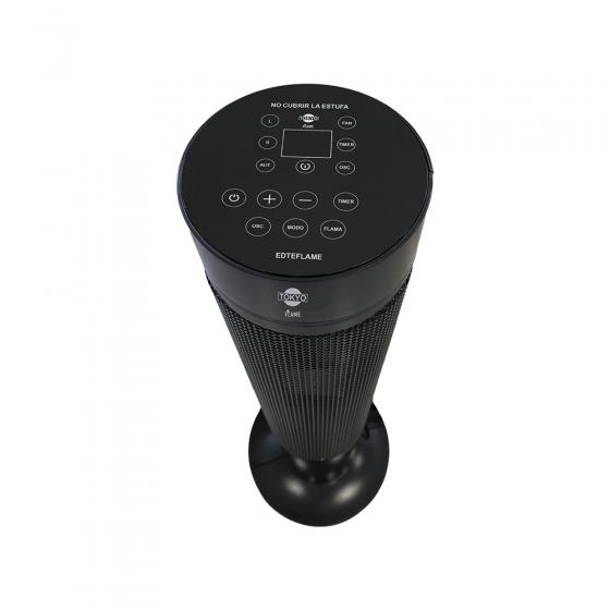 ESTUFA TORRE TOKYO FLAME DIGITAL CON FUNCION VENTILADOR C/CONTROL Y TIMER 8 HS 2
