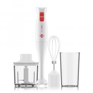 MIXER TOKYO PINK 3 EN 1 PIE INOX CON ACCESORIOS BATIDOR Y PICADOR 400W