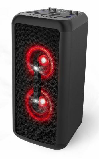 PARLANTE PHILIPS PARTY TANX200/10  BL, USB, IN 3.5, WOOFER 2X10  160W