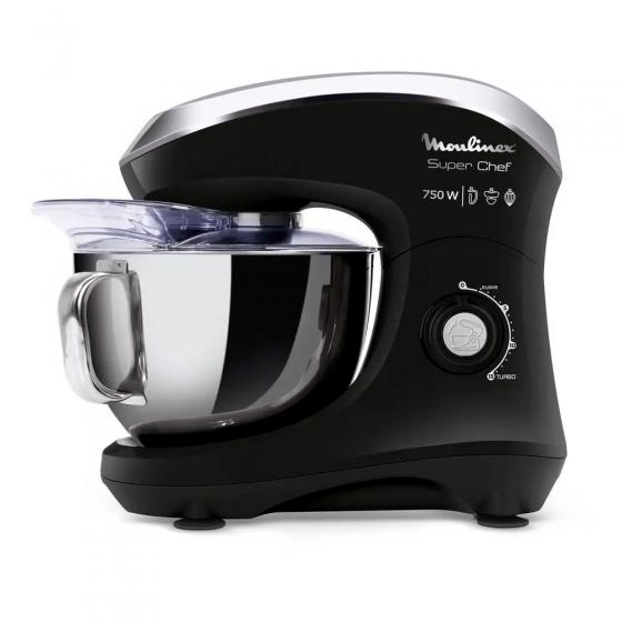 BATIDORA PLANETARIA MOULINEX SX95 SUPERCHEF NEGRO BOWL INOX 750W