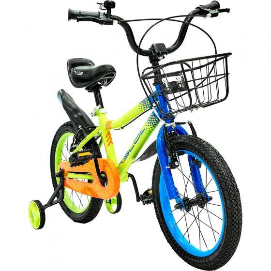 BICICLETA VELOZ ARO 16 SPEEDY VERDE/AZUL