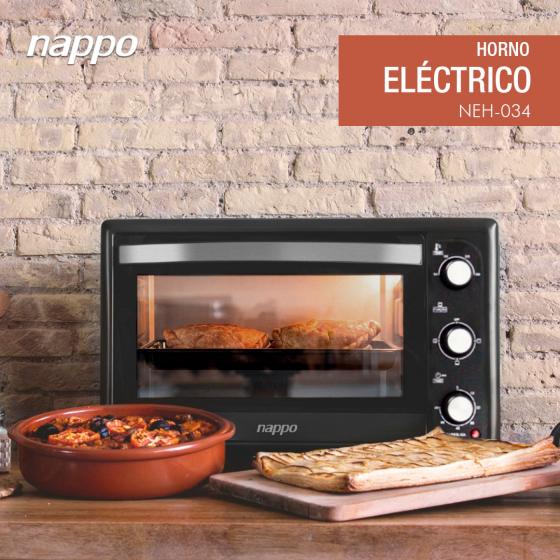 HORNO DE 46 LITROS SIN HORNALLAS NEH-034 NAPPO