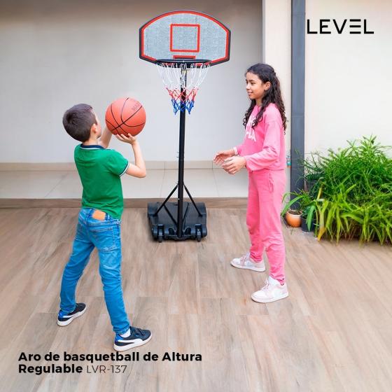 Aro de Basketball LEVEL de Altura Regulable LVR-137