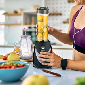 Licuadora TOKYO NUTRI PULSE PRO HOPPIE 600ml + Vaso Vidrio 500ml 250W