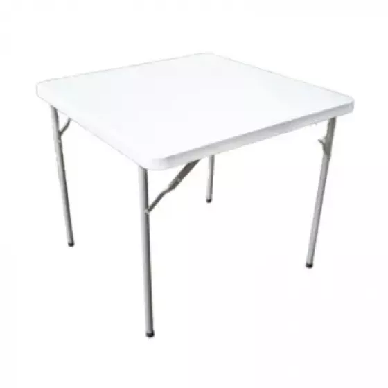 Mesa cuadrada Blanca UNIQUE MCB80