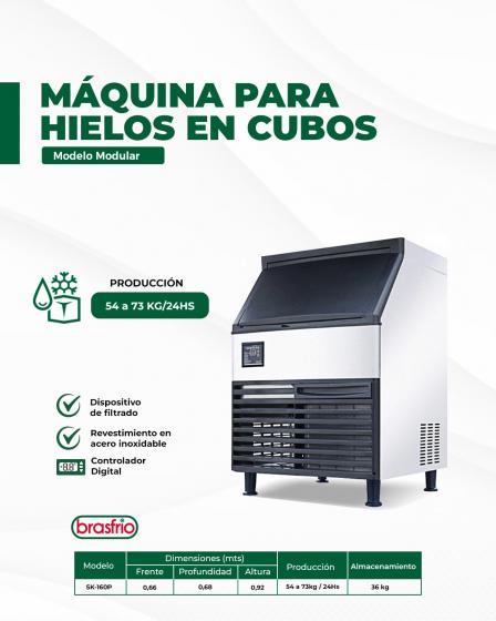 Fabricadora de Hielo Brasfrio SK-160P