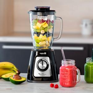 LICUADORA MOULINEX LM435 2V 1,75L 800W VASO VIDRIO NEGRO