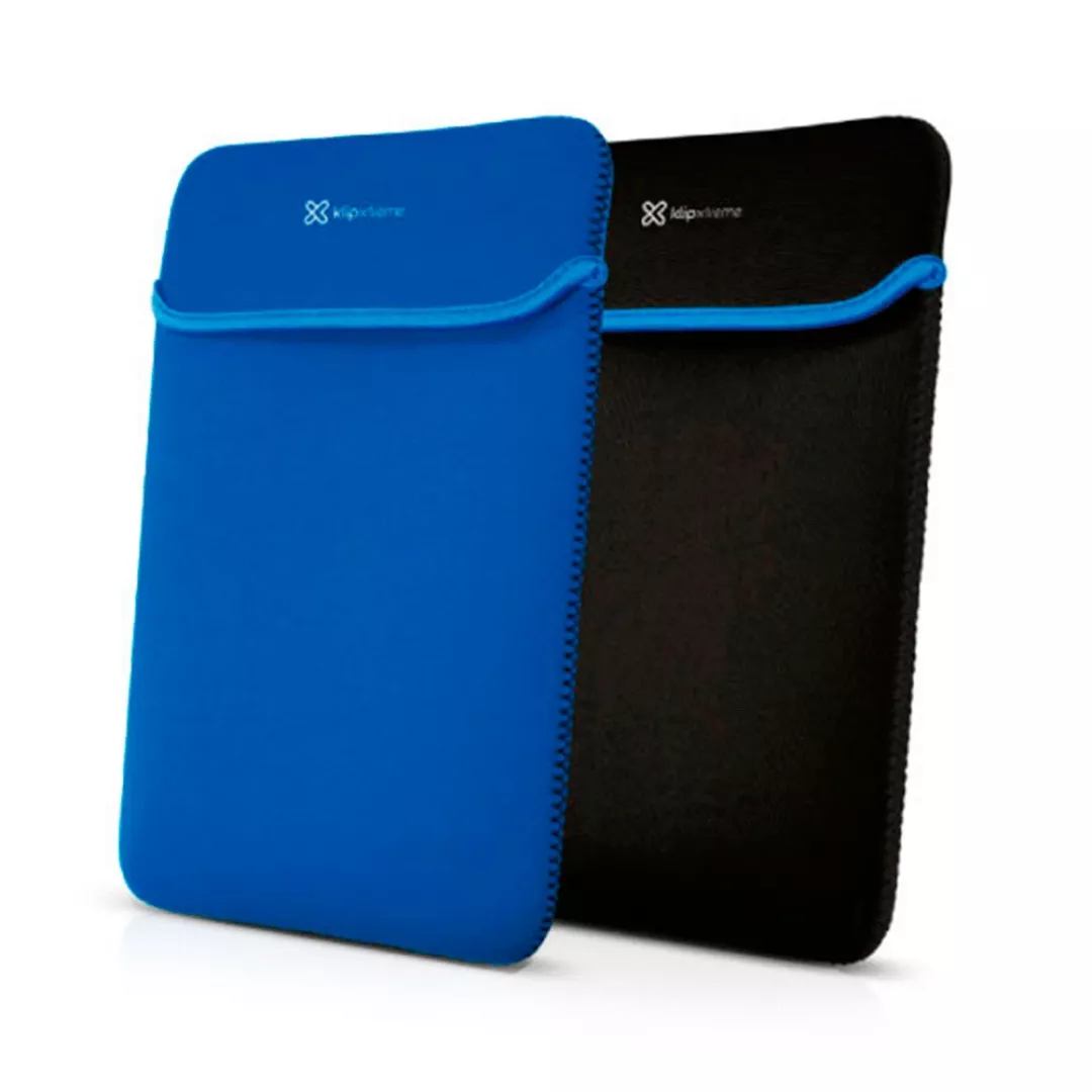 FUNDA P/ NOTEBOOK KLIP XTREME REVERSIBLE AZUL/NEGRO KNS-415BL KOLOURS 15.6�