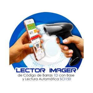 Lector 3NSTAR SCI150 1D imager usb c/base automatico negro